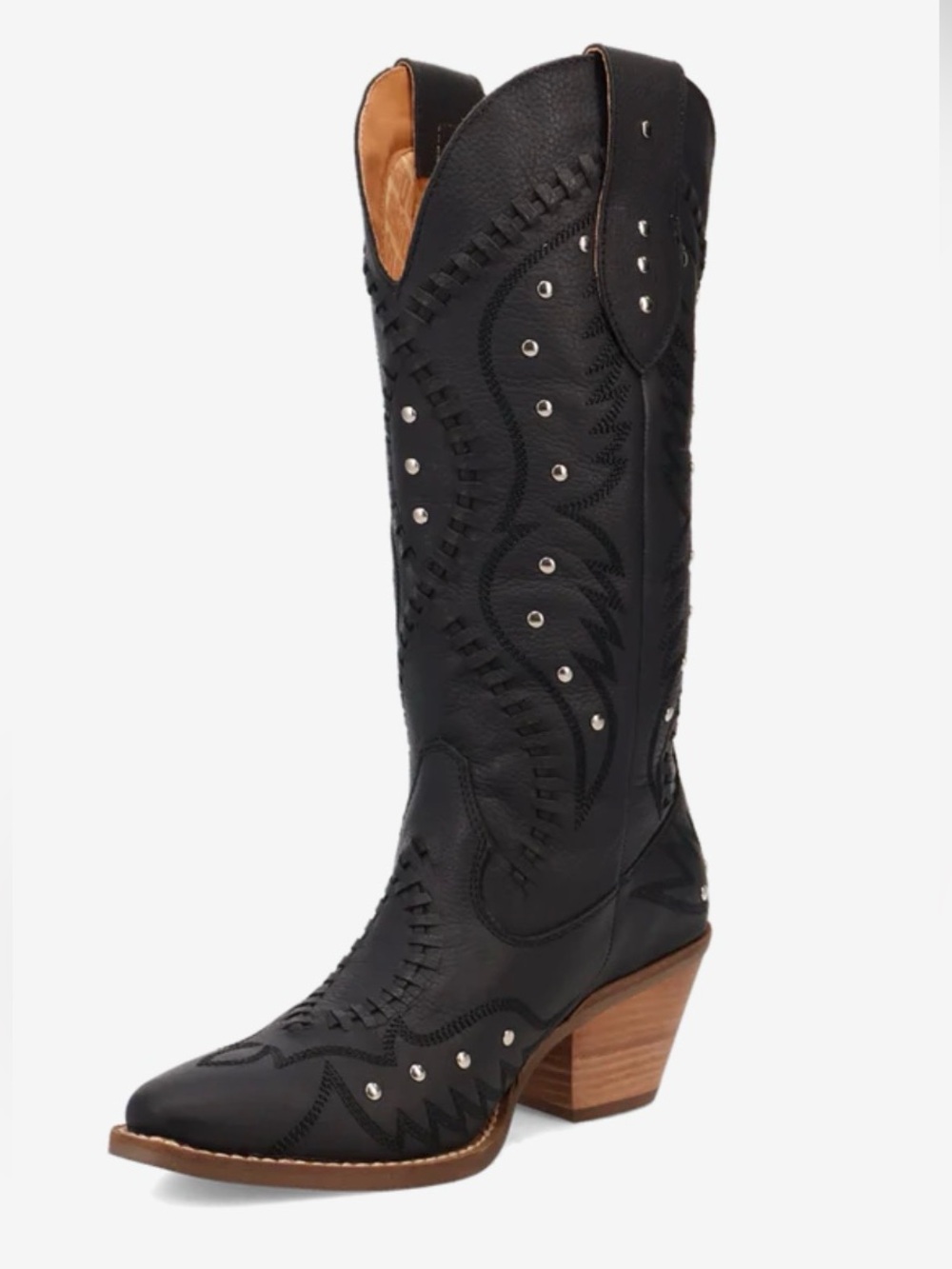 Sz. 11 Dingo Black 'Pretty 'N' Pink' Women's Leather Boots - Picture 3 of 11